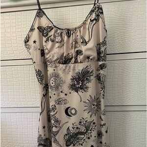 Mystical print mini dress